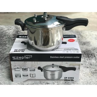 Nồi Áp Suất 5L Size 22cm,cao 16cm  Zepter Đức Inox 304,Nồi Áp suất nấu bếp từ, bếp gas nấu cháo, hầm xương...