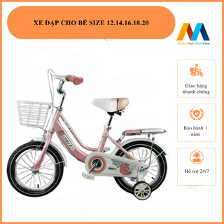 Xe đạp cho bé gái từ 2-3-4 tuổi đến 9 tuổi, Xe đạp trẻ em Xaming bảo hành 12 tháng 1 đổi 1