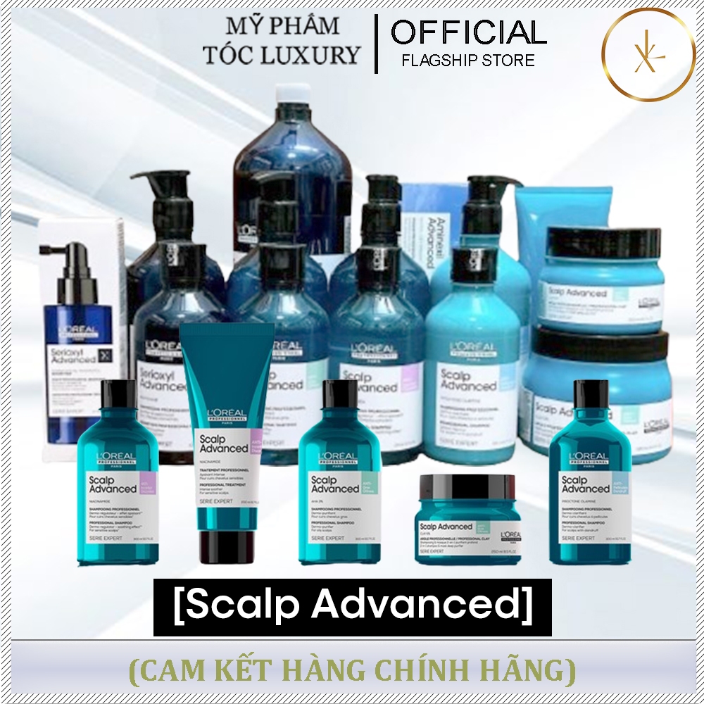 DẦU GỘI LOREAL SCALP ADVANCED CHO DA ĐẦU 300ML - 500ML