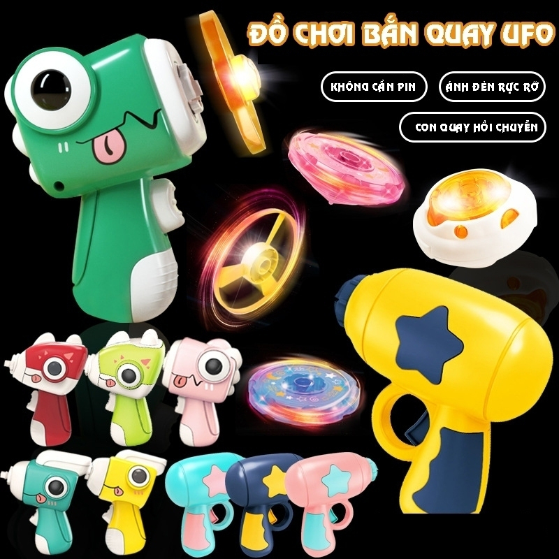 Đồ Chơi Máy Bắn Chong Chóng, Bắn Con Quay Phát Sáng Nhiều Màu Sắc Cho Bé Vui Chơi 89033
