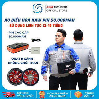 Áo điều hòa Chính Hãng KAW PIN 15-18h,Quạt siêu mát 4 chế độ, Áo đẹp, chất liệu tốt.