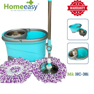 Bộ Lau Nhà 360 Độ Homeeasy HC-38I - Lồng Vắt Inox Tháo Rời