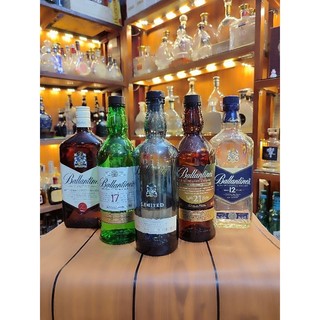 Vỏ chai rượu Ballantine's Finest, 12, 17, 21