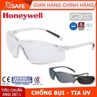 Kính bảo hộ Honeywell A700 hai mài trắng đen lựa chọn Mắt kính chống bụi, chống tia UV, chống trầy xước, đọng sương