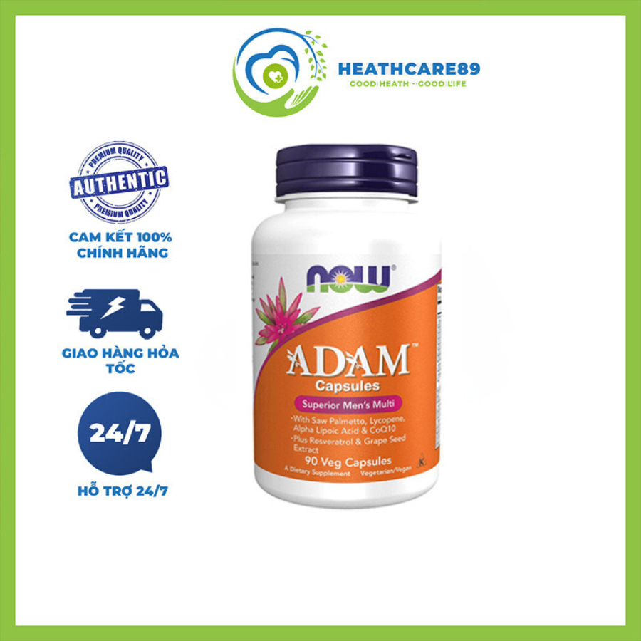 Now Adam Superior Men's Multi Vitamin Tổng Hợp Tăng Cường Sức Khỏe Nam Giới 180 Viên