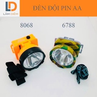 Đèn pin đội đầu sử dụng pin tiểu AA 8068 -6788 tiện lợi