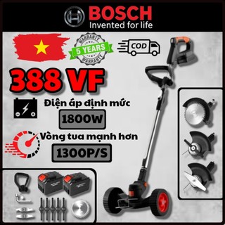 2024 Máy cắt cỏ chạy điện Máy cắt cỏ sạc không dây 388V Dụng cụ làm vườn cắt cỏ Phụ trợ máy cắt