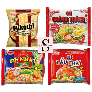  Thùng Mì Lẩu Thái tôm Đệ nhất thịt bằm Hoành thánh Mì Mikochi Acecook 