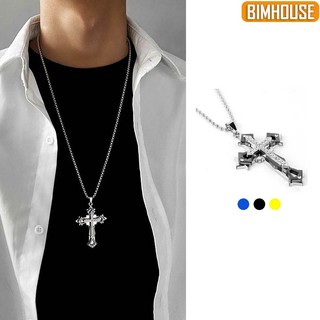 Dây chuyền thánh giá BIMHOUSE, vòng cổ nam nữ mặt chữ thập đính đá V2 thời trang
