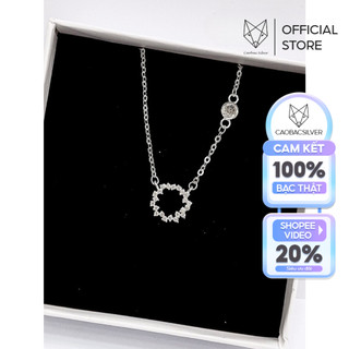 Dây Chuyền Bạc Ta Nữ CaoBac Silver Huyền Thoại Biển Xanh Xinh Xắn Cho Bạn Nữ - Trang Sức Cáo Bạc JEWELLERY