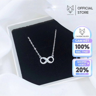 Dây Chuyền Bạc Ta CaoBac Silver Vô Cực Đá Thiết Kế Tinh Xảo Thanh Lịch Dành Cho Nữ