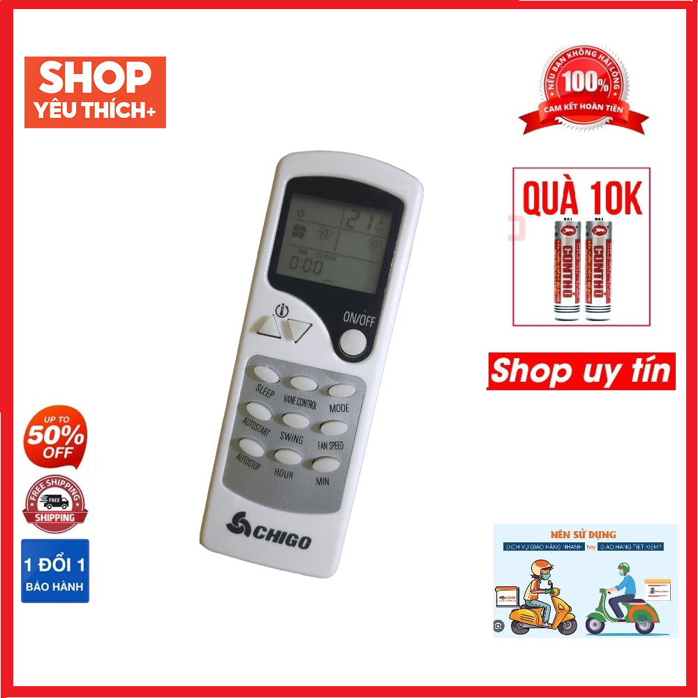 Điều khiển điều hòa chigo, Remote máy lạnh chigo hàng tốt