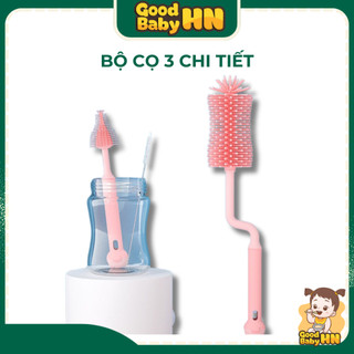 Cọ bình sữa silicon 2 chi tiết , 3 chi tiết
