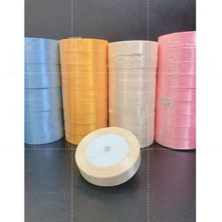 ( Cuộn 20m) Ruy băng lụa bản 2cm nhiều màu