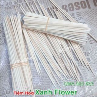 10 Que xiên làm cành hoa sáp, hoa lụa, hoa giấy