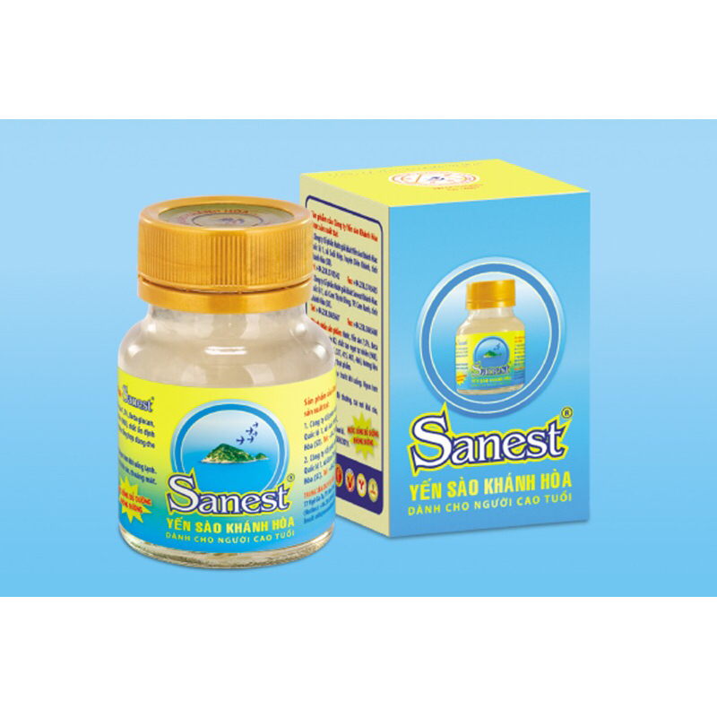 [Thùng 60 lọ không đường] NƯỚC YẾN SANEST CHO NGƯỜI CAO TUỔI KHÔNG ĐƯỜNG - 096