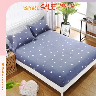 Bộ ga gối 3 món poly cotton được chọn mẫu, sét ga giường và 2 vỏ gối m4/m6/m8
