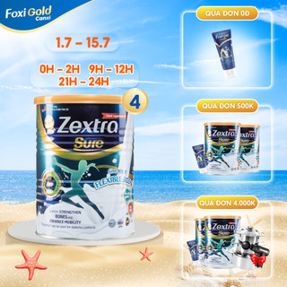 Combo 4 hộp 400g sữa non Zextra Sure ứng dụng công nghệ Polycan® dành cho người bị xương khớp