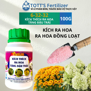 Phân bón NPK 6-32-32 kích ra hoa đẹp, lâu tàn, hạn chế rụng quả, tăng đậu trái, kích ra rễ hũ 100g