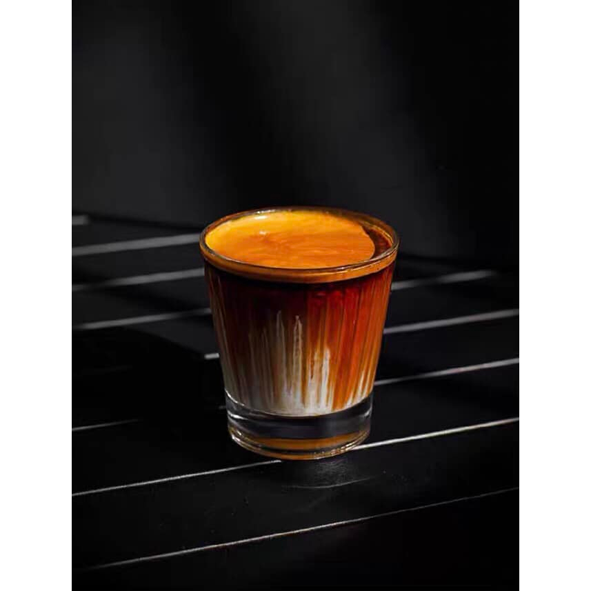 Ly Rock Sọc Bên Trong Kiểu Nhật - Japan Style Inner Stripes Rock Glass - Ly Thủy Tinh