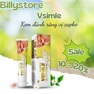Kem đánh răng Vsmile vị caphe thơm mát ngăn ngừa đột quỵ, giúp răng trắng khỏe cải thiện răng miệng