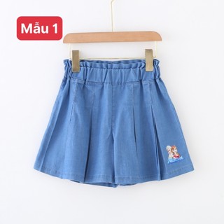 Váy JEAN giấy demi xoè cho bé gái, váy jean giấy mềm mát-LinhsShop