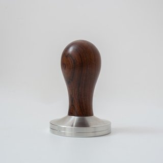Volcano Tamper inox nén cà phê espresso cán gỗ - Bạc