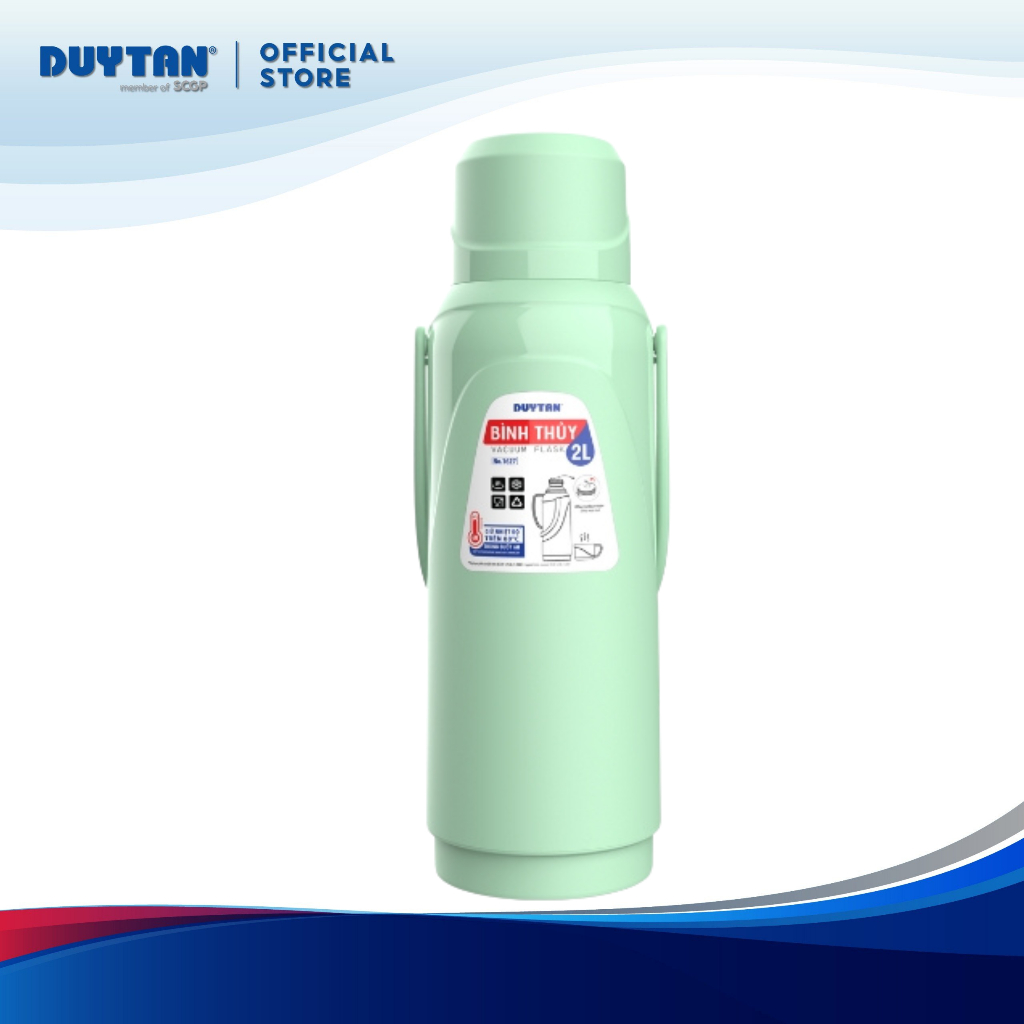  Bình thủy 2L DUY TÂN nhựa PP phích nước 2 lít giữ nhiệt tiện lợi 