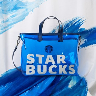 Túi Tote Starbucks PVC SUM FY24 NAVY BRUSH