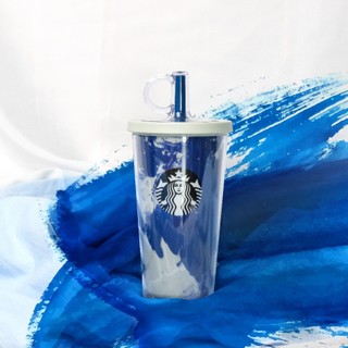 Ly starbucks cold cup 16oz slurpee navy brush