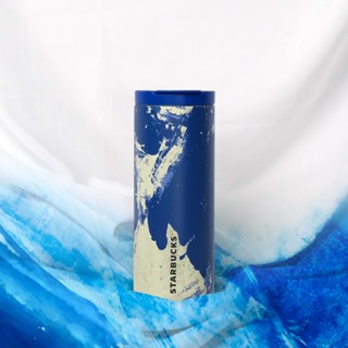 Bình Nước Starbucks Giữ Nhiệt 16Oz (473ml) SUM FY24 YAVIN NAVY BRUSH      	 Bình Nước