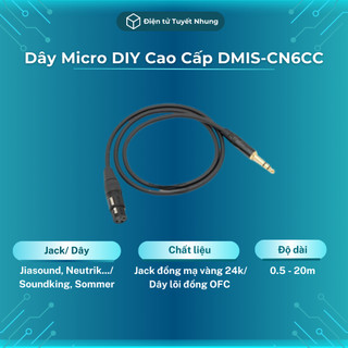 Dây balance canon cái ra 6 ly stereo diy cao cấp - dây canon ra 6 ly lõi đồng ofc, jack mạ vàng 24k
