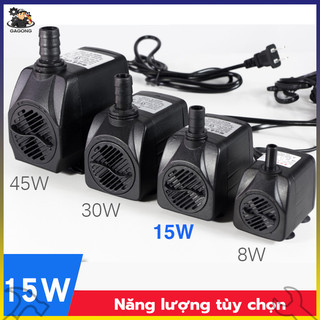 Máy bơm chìm mini 4w 8w 15w 25w 35w 45w - 220v, máy bơm bể cá cảnh
