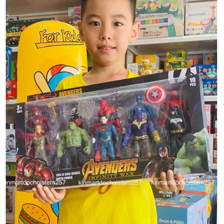  Siêu nhân đồ chơi siêu anh hùng có đèn xoay khớp phát sáng đồ chơi siêu nhân avengers cho bé trai 