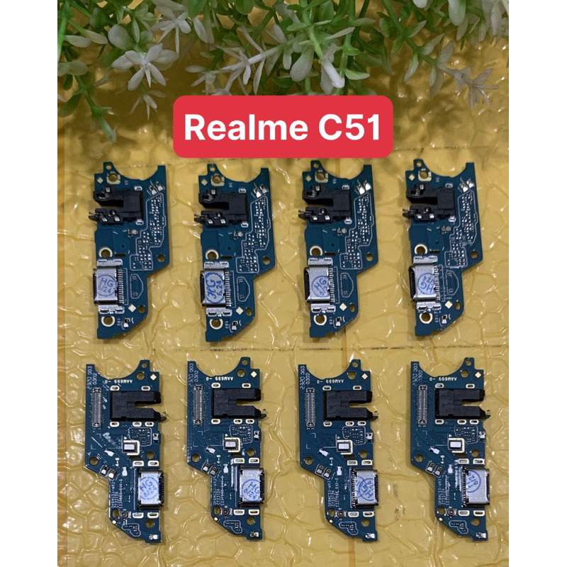 Cụm sạc realme c51 / Cụm bo mạch sạc realme c51 / Đuôi sạc realme c51 zin mớ