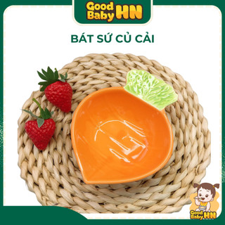 Bát ăn dặm gốm sứ mini hình hoa quả cho bé