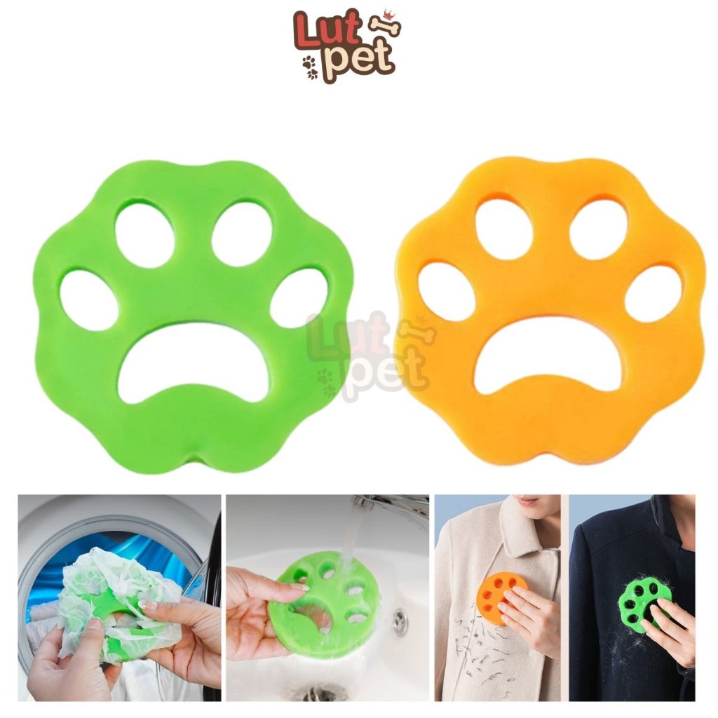 Miếng silicon lấy lông chó mèo, dụng cụ bỏ lồng giặt làm sạch bụi xơ vải lông thú cưng - lutpet