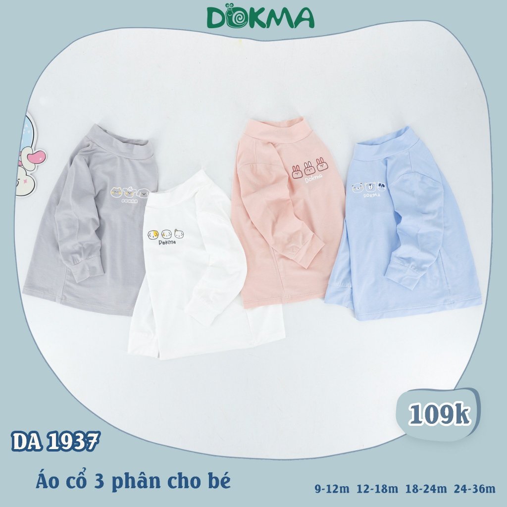 Áo cổ tròn ba phân Dokma(9-36M)