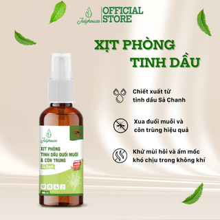 Bình xịt tinh dầu đuổi muỗi sả chanh 50ml JULYHOUSE