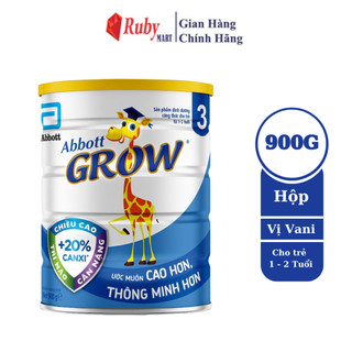 [Date T6/25] Sữa Bột Abbott Grow 3 Lon 900g