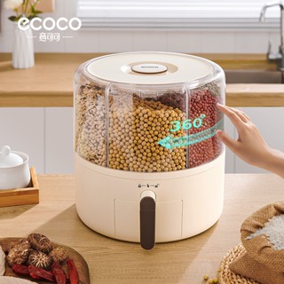 Thùng Đựng Gạo, Hạt Khô, Ngũ Cốc 6 Ngăn Xoay 360* ECOCO E2332, E2333