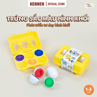Đồ chơi tư duy Trứng màu sắc hình khối cho bé từ 1 tuổi