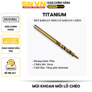 Mũi khoan mồi khoan lỗ chéo đường kính 95mm. Chất Liệu  HSS4241 phủ titanium