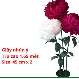 Trụ hoa giấy trang trí spa, hoa giấy decor tiệc GuyDecor TH003