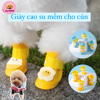 Giày cho chó, giày cao su mềm cho chó