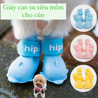 [Sẵn] Giày cho chó, giày cao su mềm cho chó