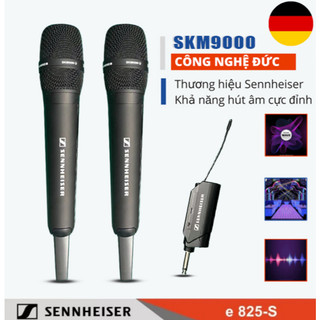Micro không dây đa năng sennheiser skm9000 - hát cực nhạy, lọc âm tốt sáng tiếng, chống hú rít, sóng uhf xa 50m ổn định