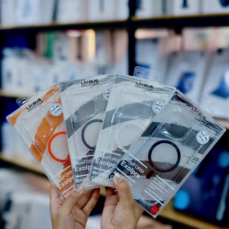 Ốp Likgus Candy vành cam lệch lưng trong chống ố từ tính Ip16 pro/ ip16 pro max