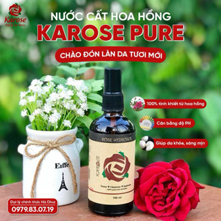 Nước cất hoa hồng Karose 100ml giúp cân bằng da, se khít lỗ chân lông
