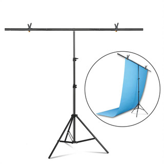 T-Type Tripod Background Chụp ảnh nền Hệ thống hỗ trợ có thể điều chỉnh Muslin Photo Studio